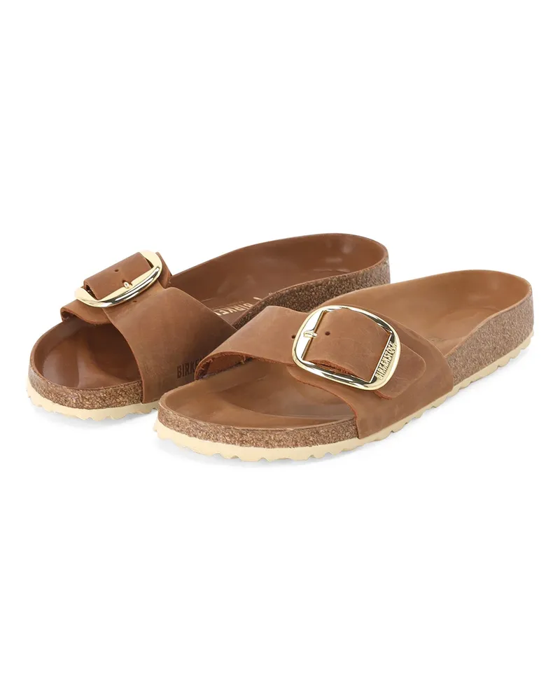 Birkenstock Sandale Madrid Big Buckle Natural Leather Braun