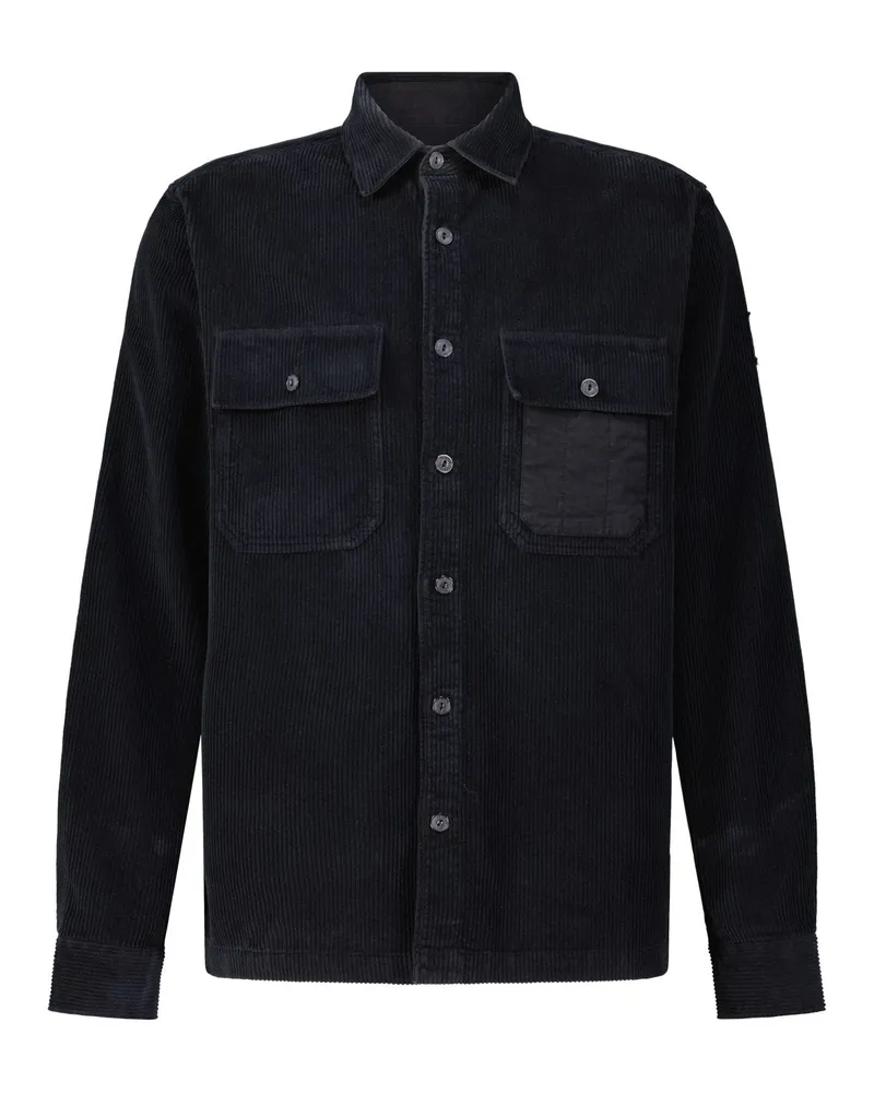 Belstaff Overshirt in Cord-Optik Schwarz