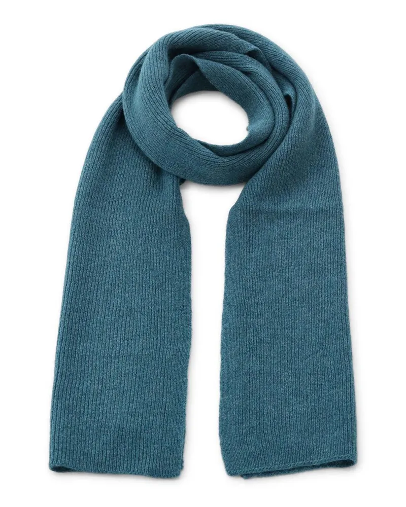 Le Bonnet Schal aus Woll-Mix Blau