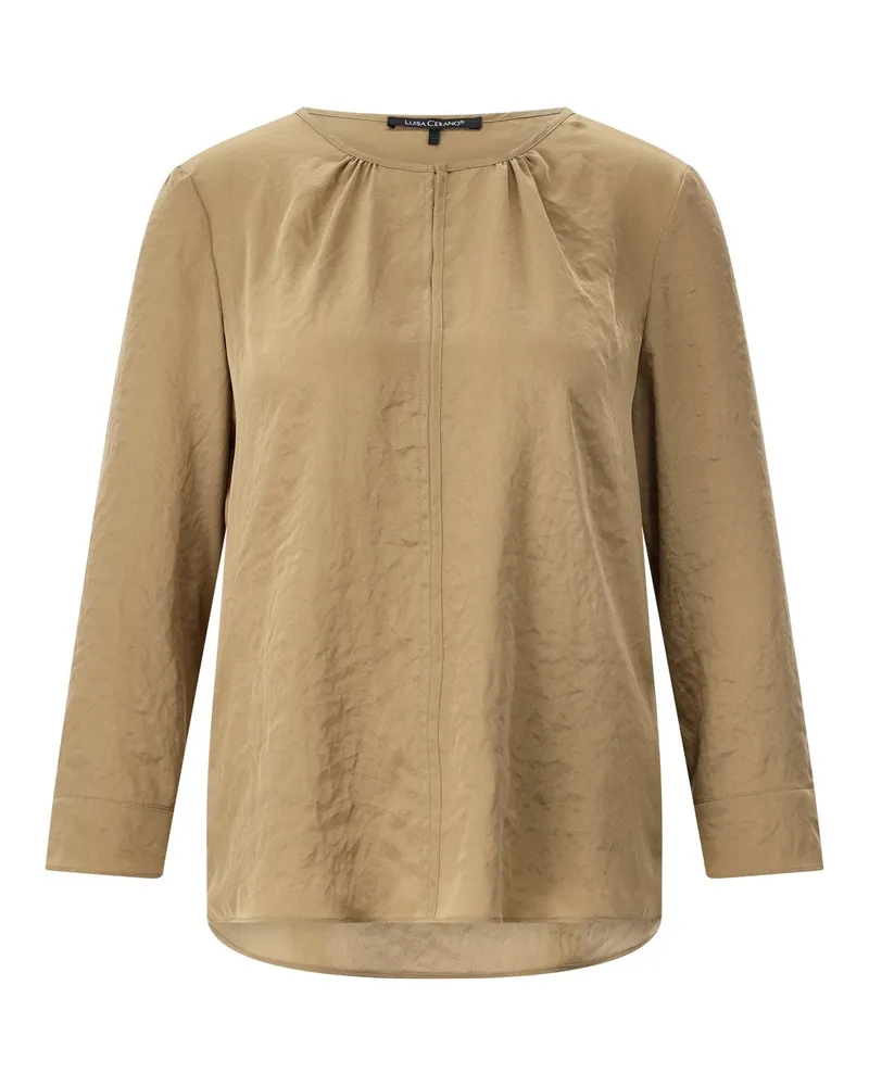 Luisa Cerano Fließendes Blusenshirt Braun