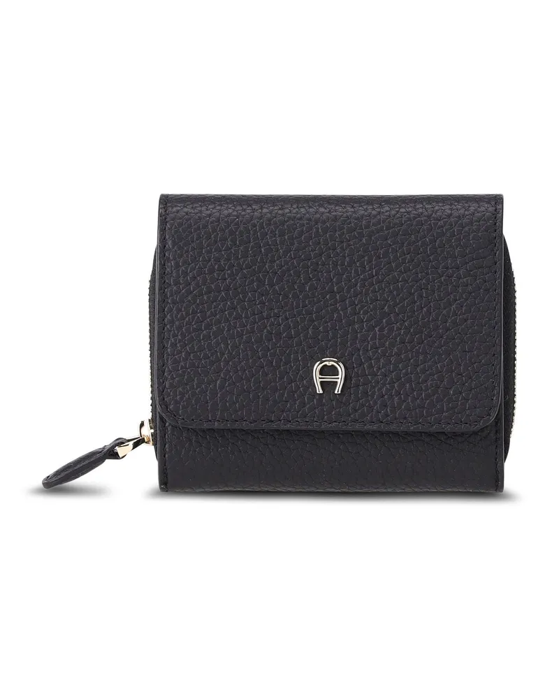 Aigner Portemonnaie Savannah aus Leder Schwarz