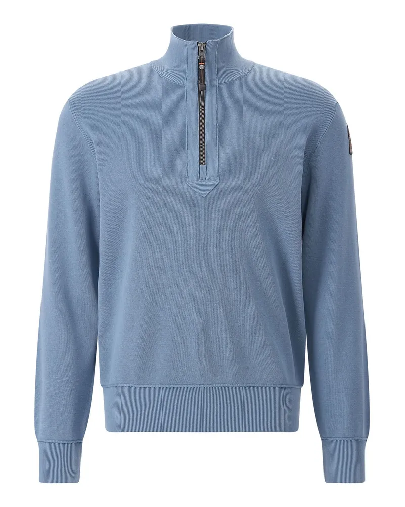 Parajumpers Troyer Basic Scoe aus Baumwoll-Mix Hellblau