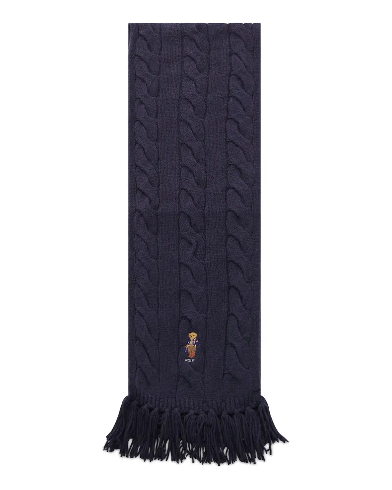 Ralph Lauren Schal aus Woll-Mix Navy