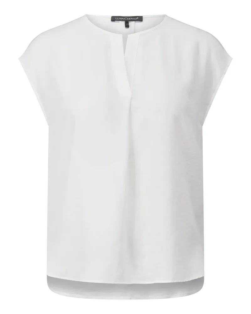 Luisa Cerano Ärmelloses Blusenshirt Weiß