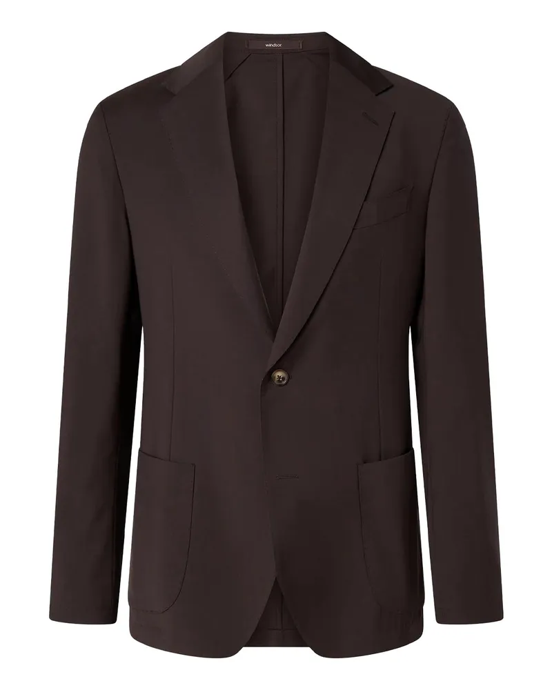 windsor. Sakko aus Wolle Dunkelbraun
