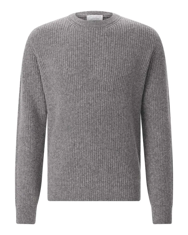 Roberto Collina Pullover aus Woll-Mix Grau