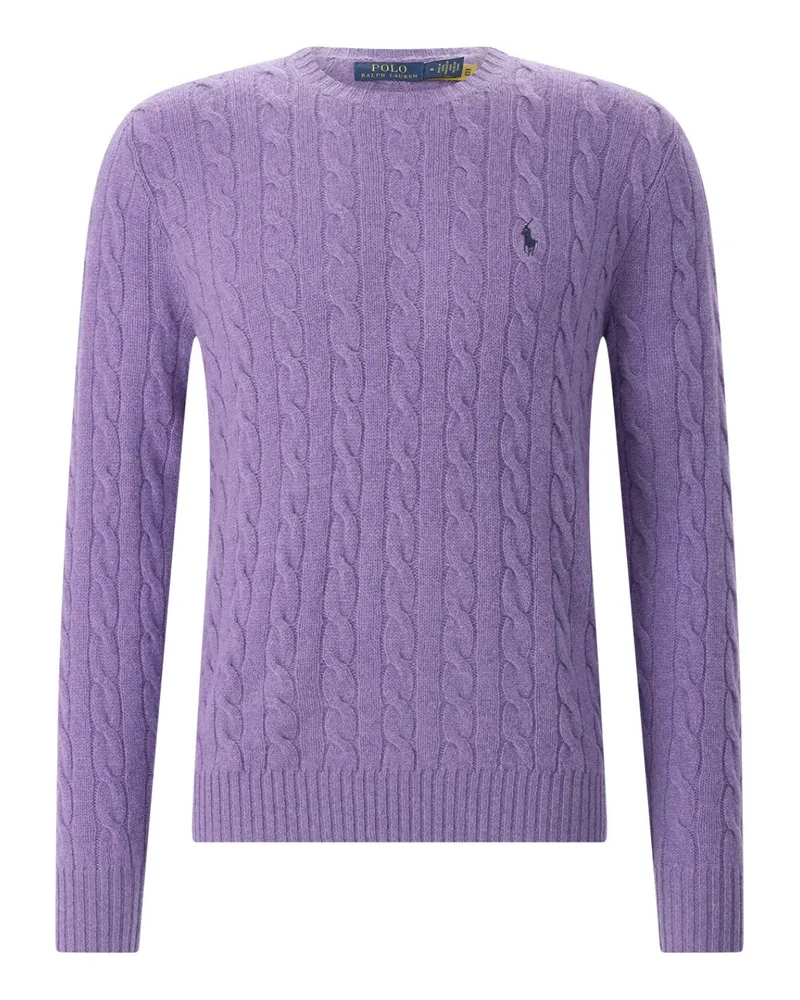 Ralph Lauren Strickpullover aus Kaschmir-Woll-Mix Lila