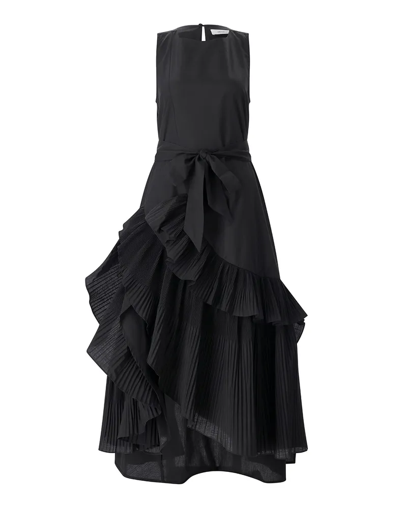 MEIMEIJ Maxikleid aus Baumwollmix Schwarz