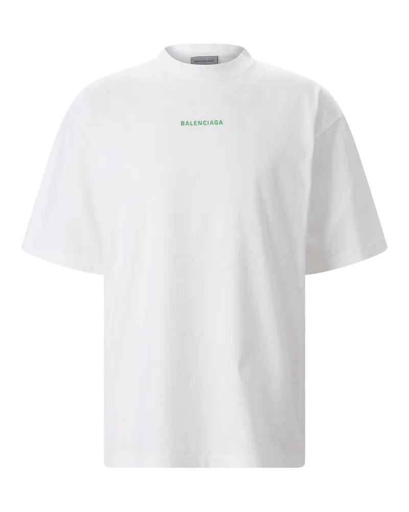 Balenciaga T-Shirt aus Baumwolle Weiß