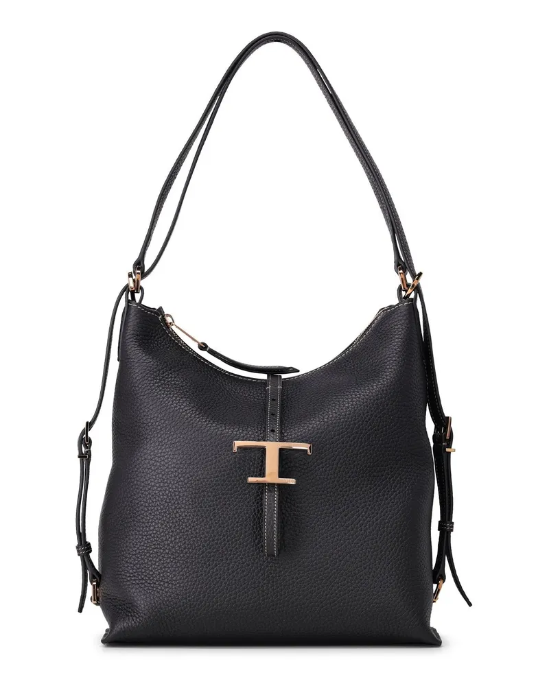 TOD'S Schultertasche Timeless aus Leder Schwarz