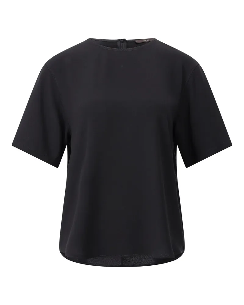 windsor. Blusenshirt aus Crêpe Schwarz