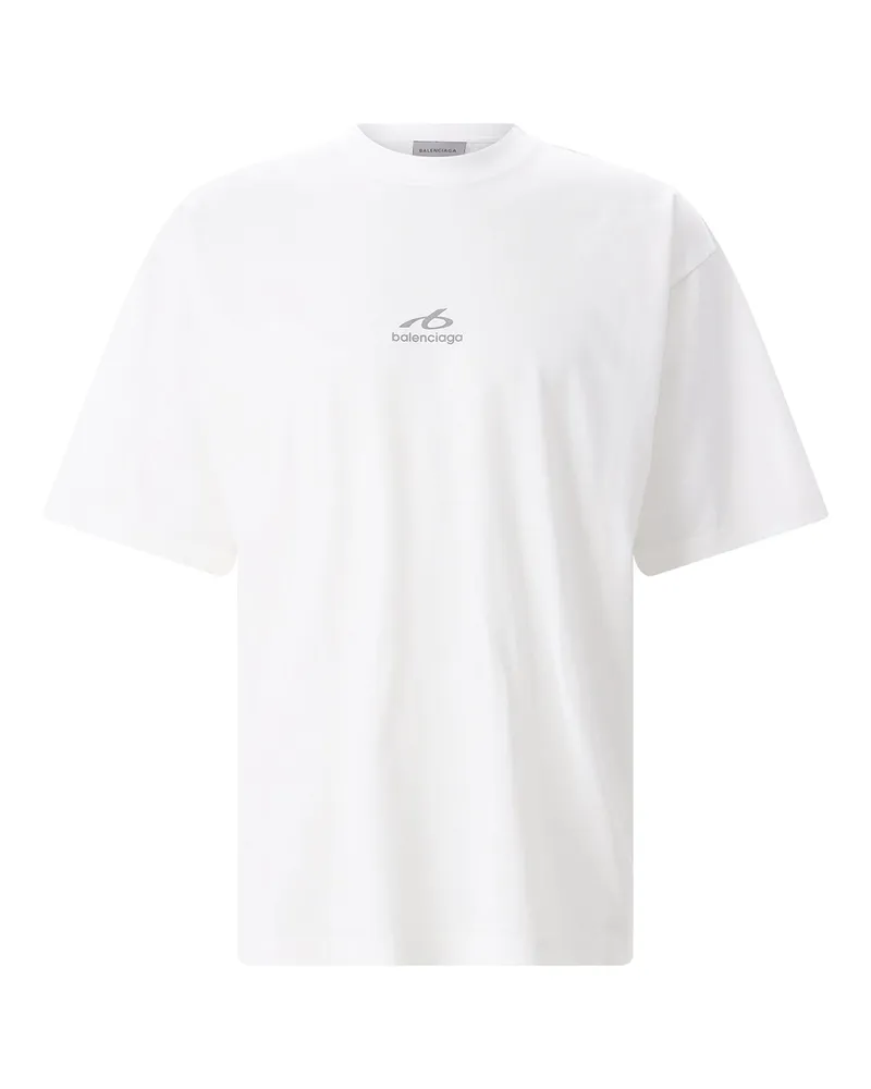 Balenciaga T-Shirt aus Baumwolle Weiß