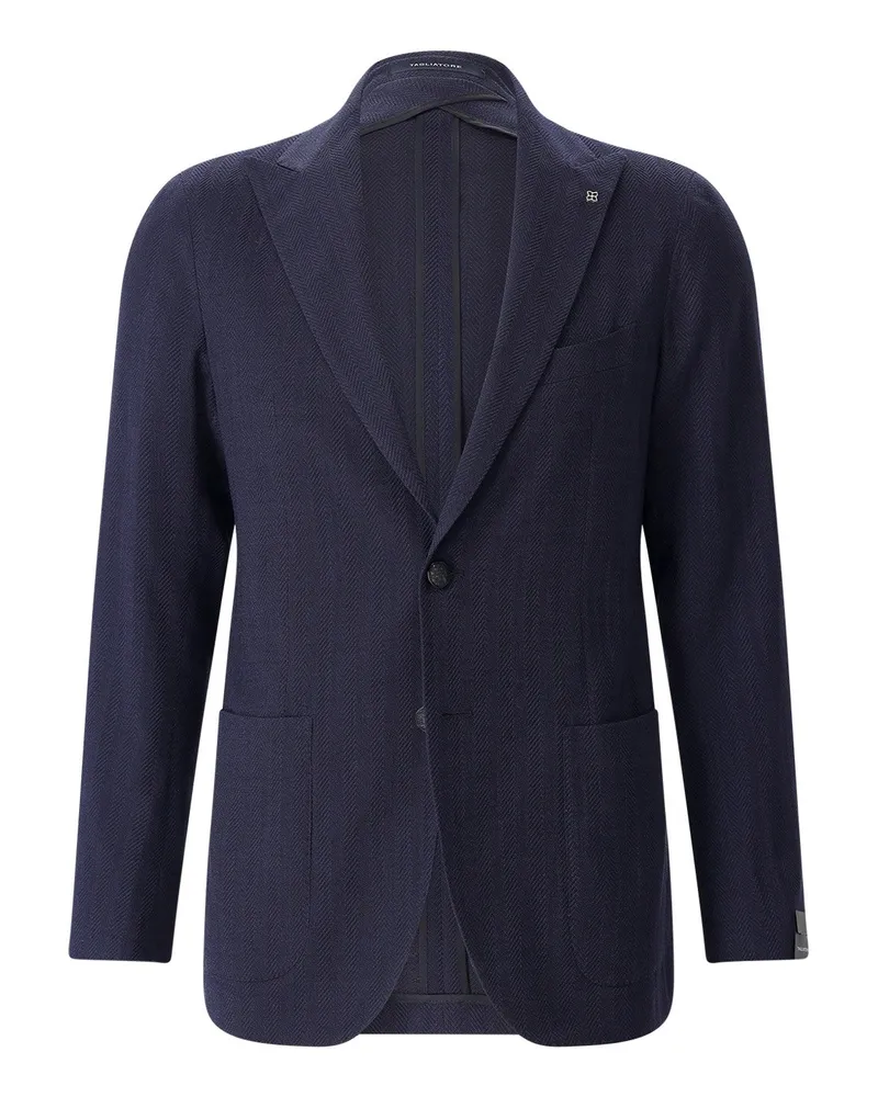 Tagliatore Sakko aus Wollmix Dunkelblau