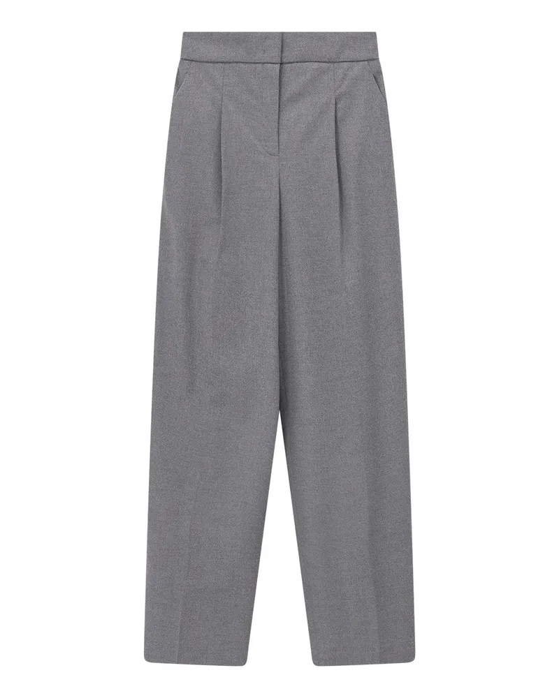 RAFFAELLO ROSSI  Hose Willow aus Viskose-Woll-Mix Grau