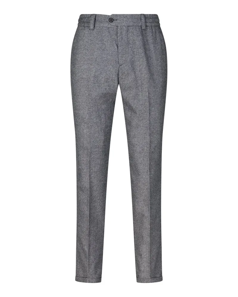 PT TORINO Carrot-Fit Wollhose The Rebel Grau