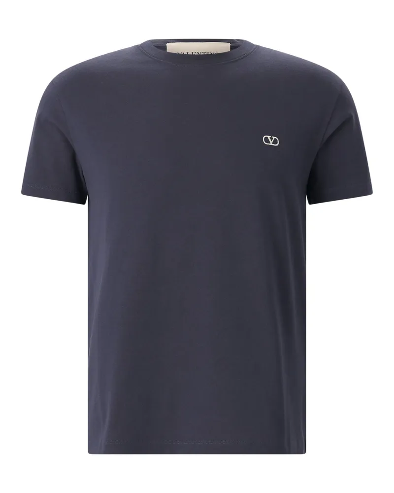 Valentino Garavani T-Shirt aus Baumwolle Navy
