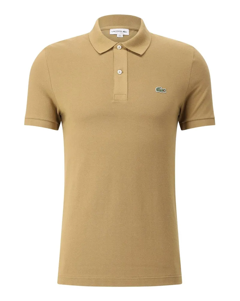 Lacoste Slim Fit Polo-Shirt mit Logo Hellbraun