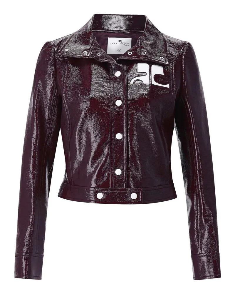 Courrèges Jacke mit Logo Lila