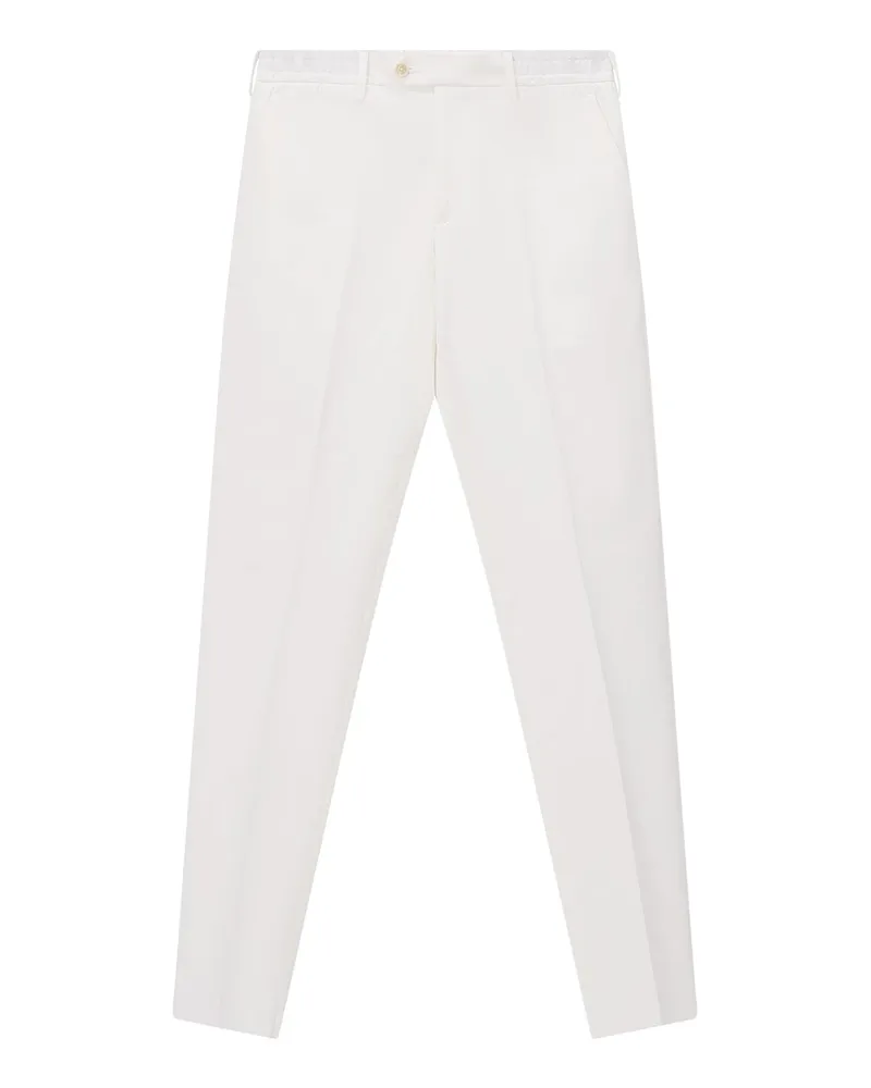 LARDINI Stoffhose aus Baumwolle Weiß