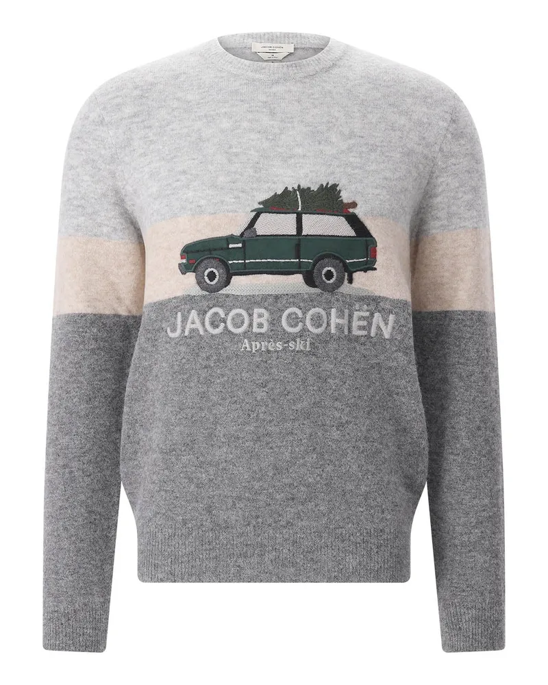 Jacob Cohën Pullover aus Alpaka-Woll-Mix Grau