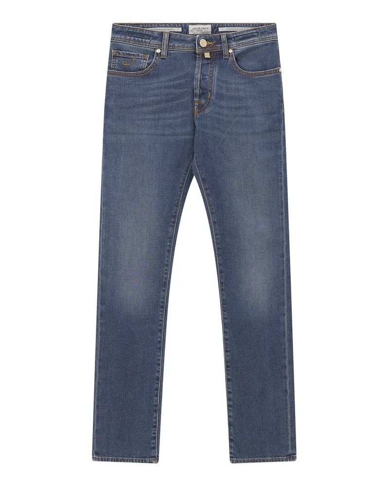 Jacob Cohën Jeans aus Baumwoll-Kaschmir-Mix Blau