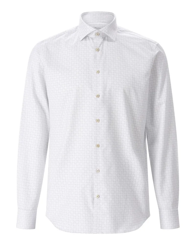 Stenströms Regular-Fit Hemd mit Muster Hellblau