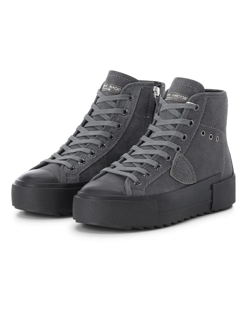 Philippe Model Sneaker Paris Haute Mid Dunkelgrau