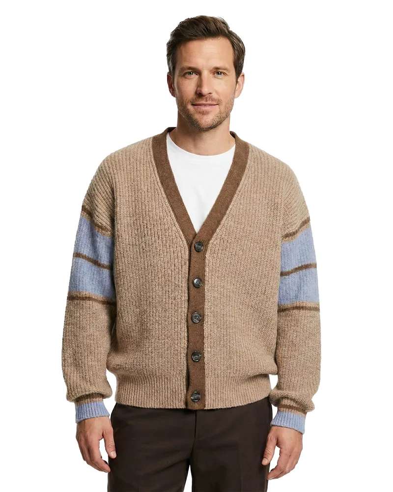 AMI Paris Oversized Strickjacke Braun