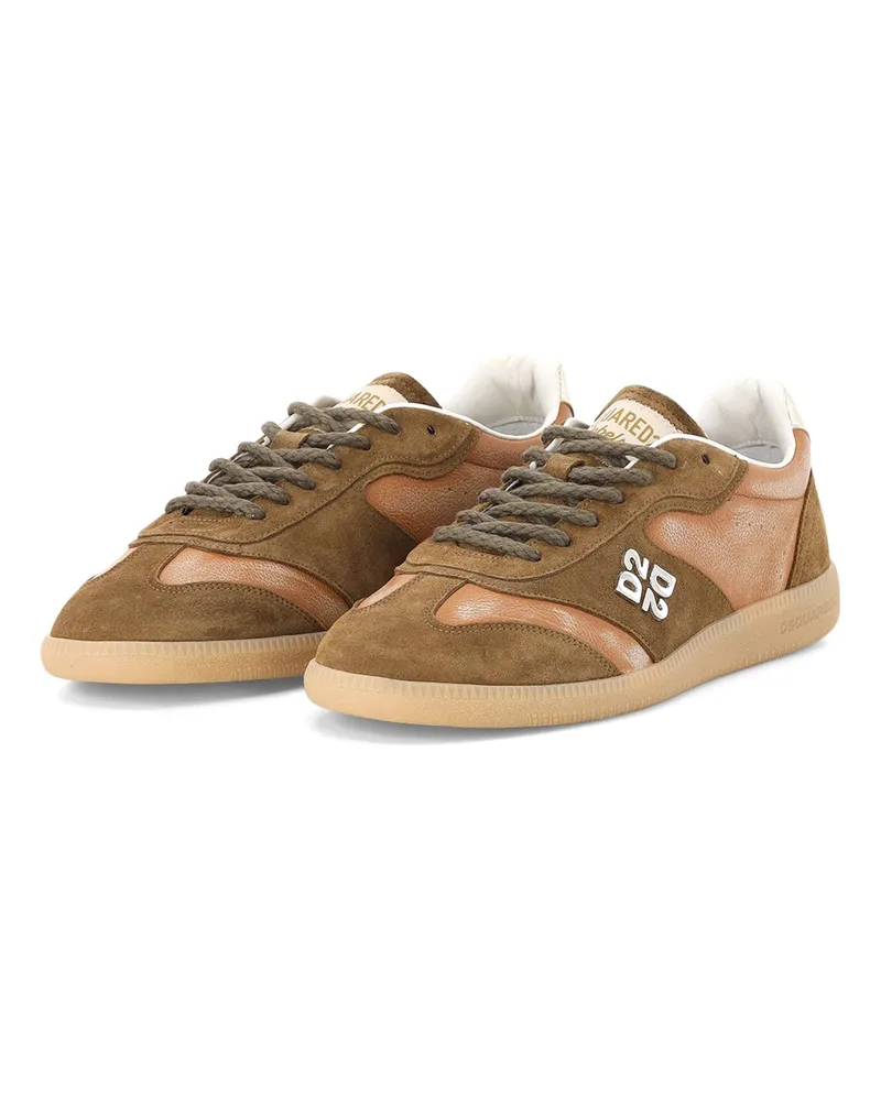 Dsquared2 Sneaker Rebels aus Veloursleder Braun