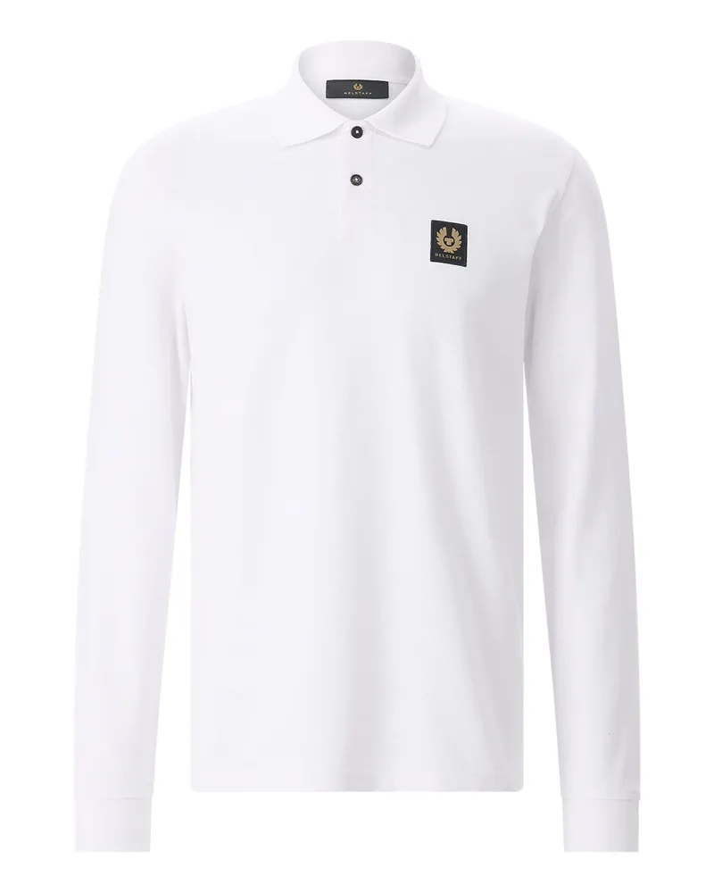 Belstaff Langarm-Poloshirt Weiß