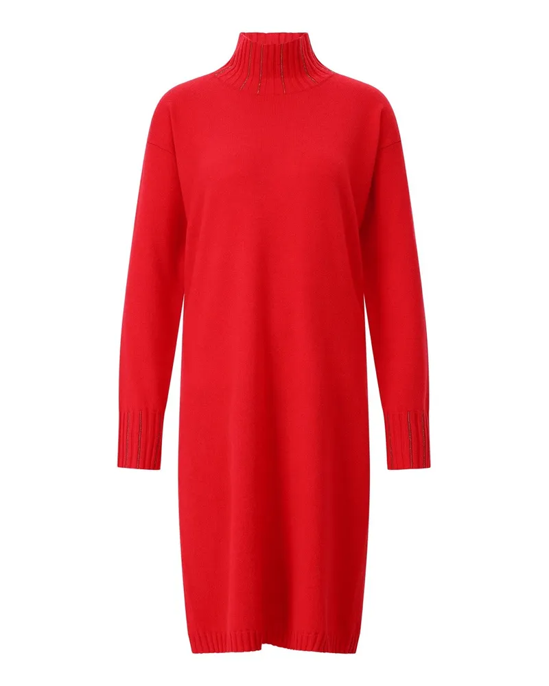 Fabiana Filippi Strickkleid aus Woll-Mix Rot