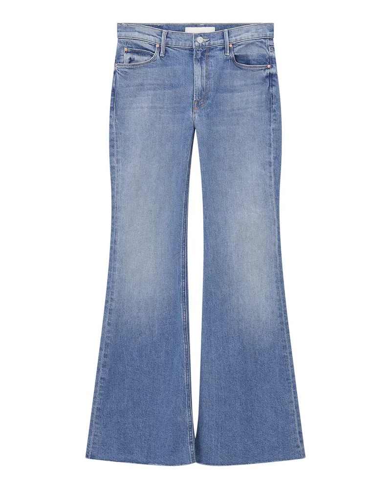 Mother Bootcut Jeans The Doozy Fray Blau