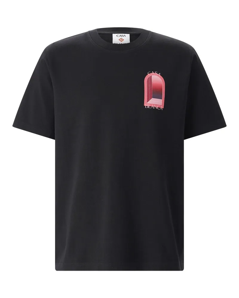 Casablanca Paris T-Shirt mit Print Schwarz