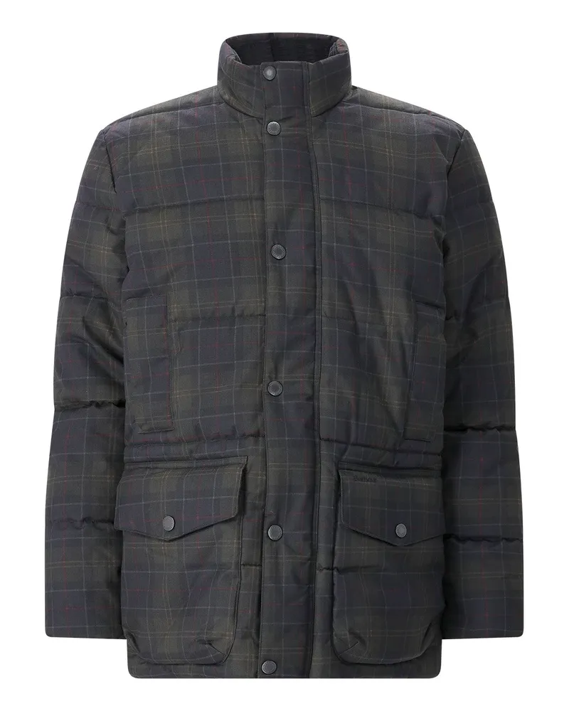 Barbour Steppjacke Lonnen Tartan Dunkelgrün