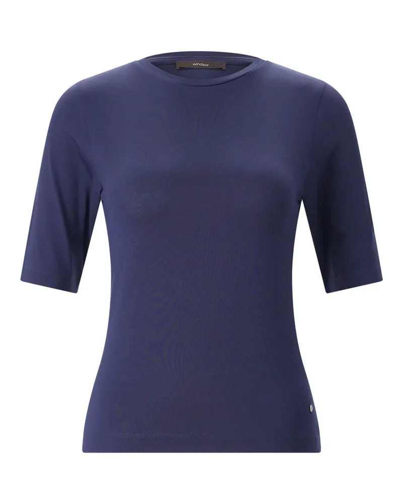 windsor. Slim-Fit T-Shirt Dunkelblau