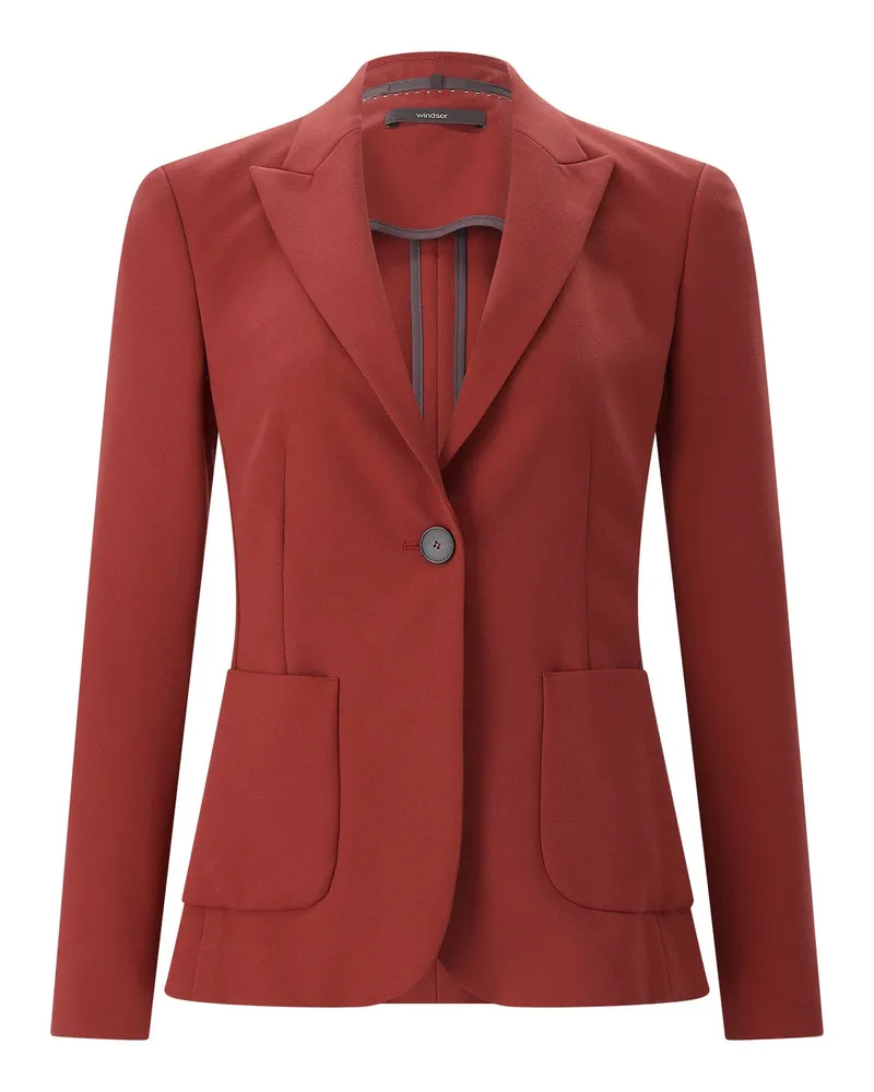 windsor. Blazer aus Viskose-Crêpe Rot