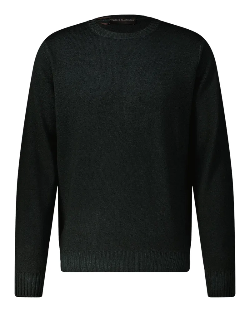 Filippo de Laurentiis Pullover aus Merinowolle Dunkelgrün