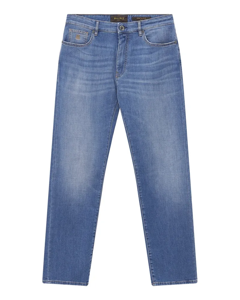 MOORER Regular-Fit Jeans Milton Blau
