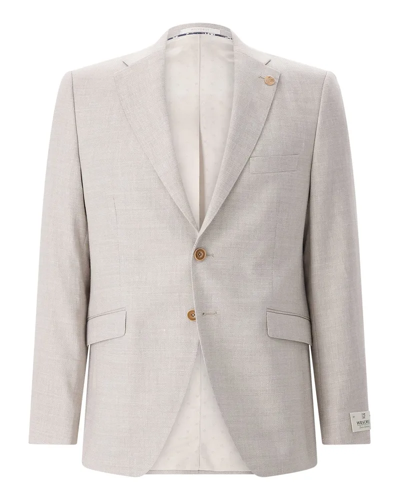 Wilvorst Anzugsakko aus Schurwoll-Mix Beige
