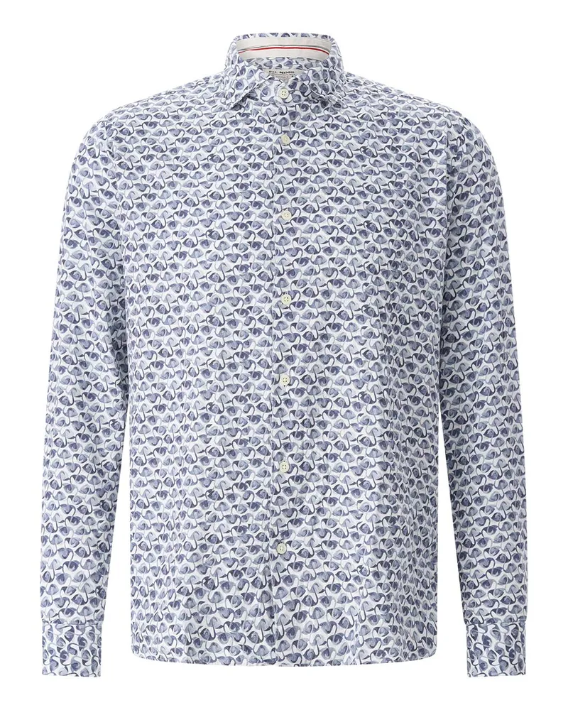 FIL NOIR Hemd Milano Blau