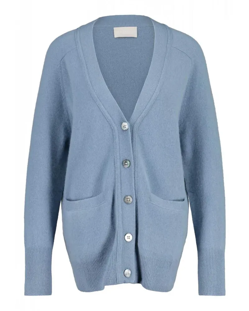 hemisphere Weite Strickjacke aus Kaschmir Hellblau