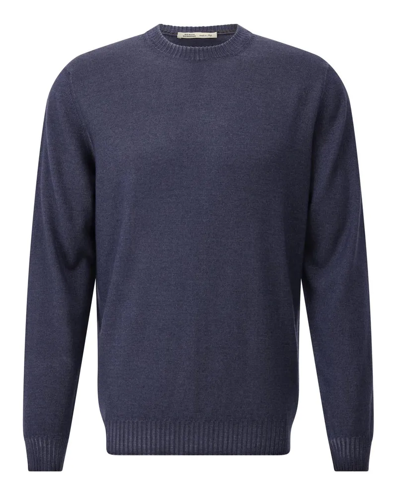 Maurizio Baldassari Pullover aus Schurwolle Blau