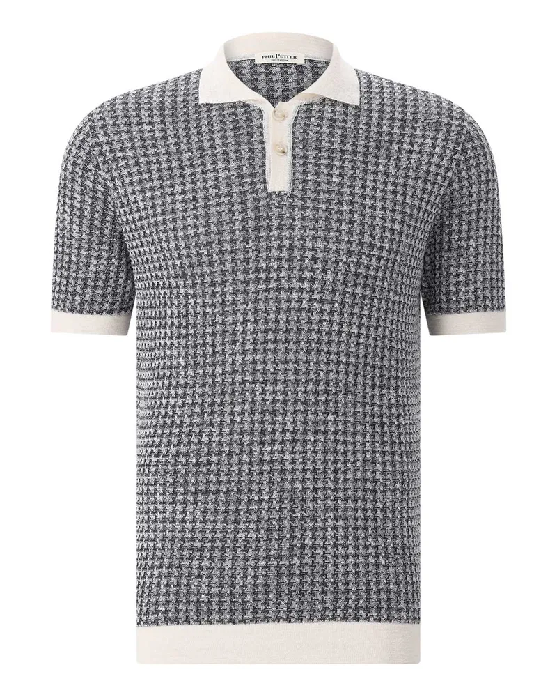 Phil Petter Poloshirt aus Baumwollstrick Navy