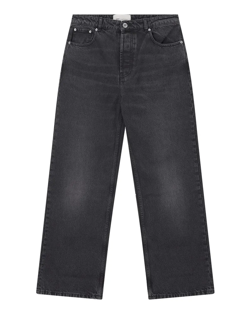 AMI Paris Wide-Fit Jeans Schwarz