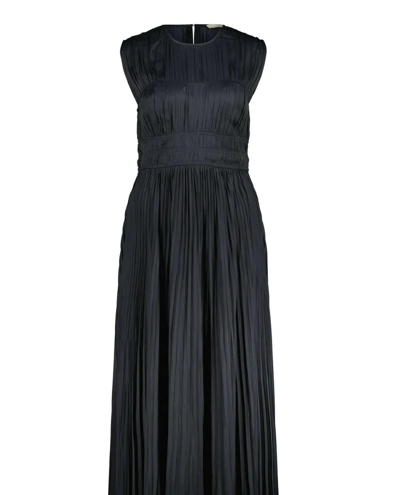 Ulla Johnson Maxikleid Delia mit Plissee Schwarz