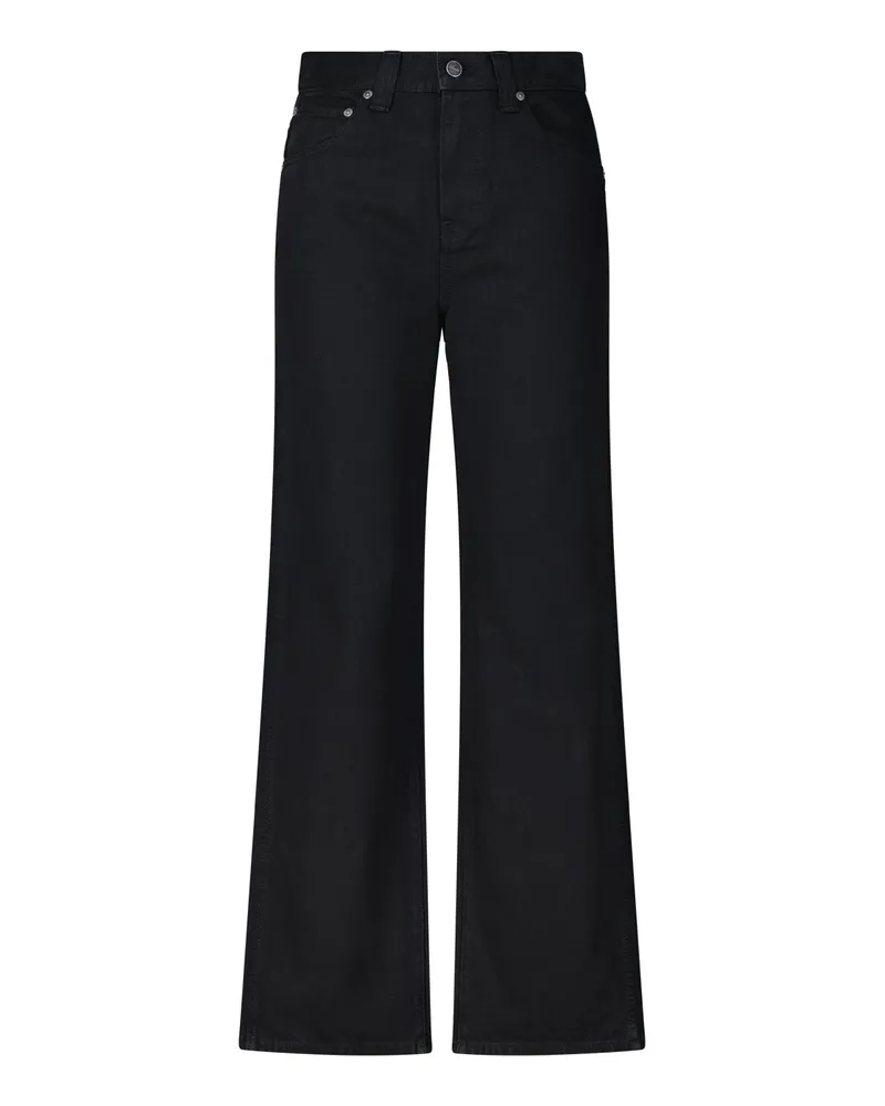 KHAITE Relaxed-Fit Jeans Bonnie Schwarz