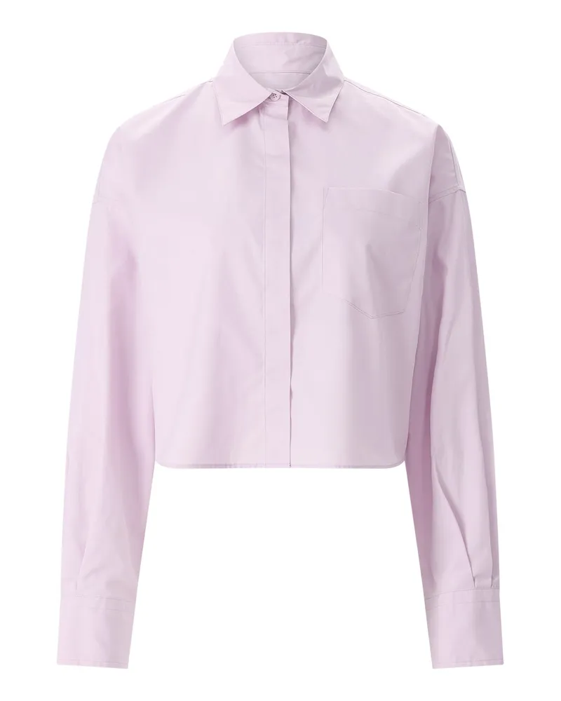 Rag & Bone Cropped Hemdbluse Marin Lila