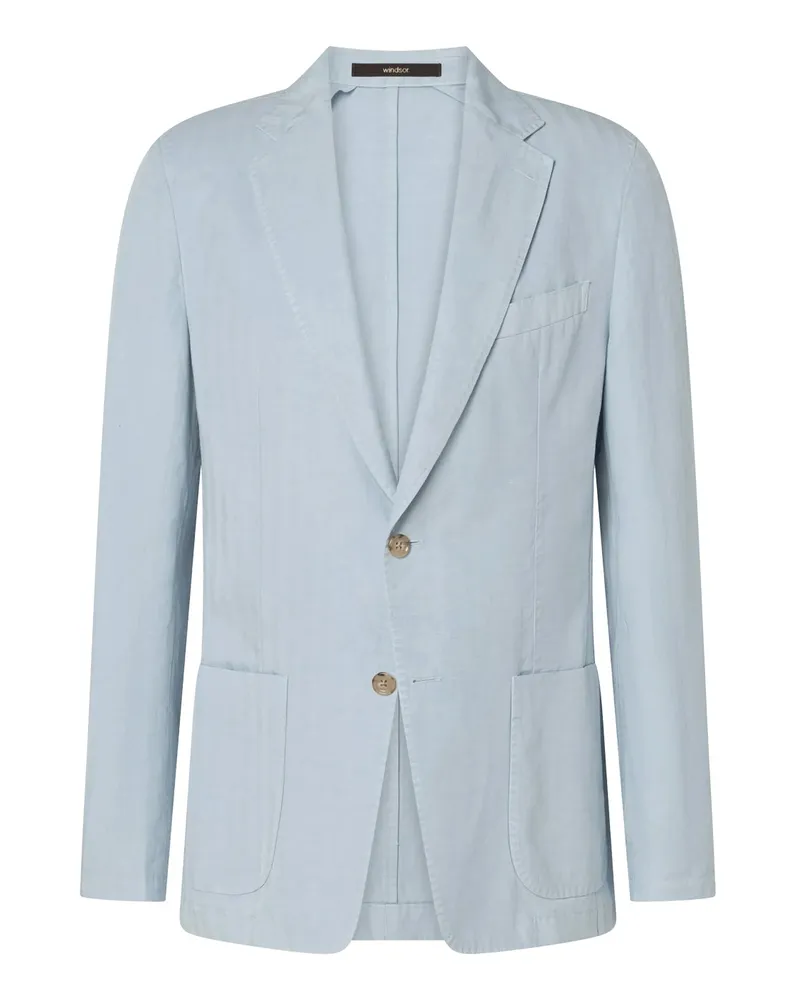 windsor. Sakko aus Leinenmix Hellblau