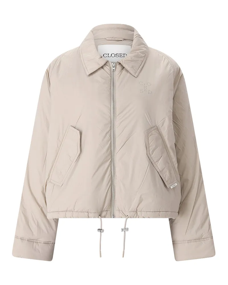 Closed Jacke mit Logo Beige