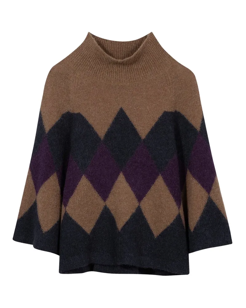 Luisa Cerano Pullover aus Alpaka-Woll-Mix Braun